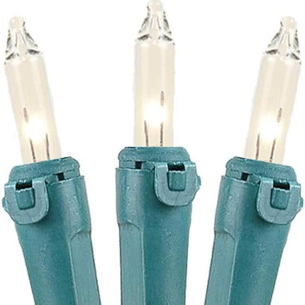 Novelty Lights 35 Light Clear Christmas Craft Mini Light Set, Non-Connectable, Green Wire, 13.5' Long