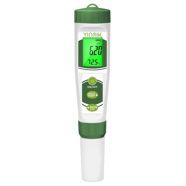 YINMIK pH EC Meter for Water Hydroponics, Digital PPM Meter for Nutrients | Measure pH PPM Conductivity Temperature of Hydroponic Base Water and Nutrients, EC pH TDS Meter for Water, Aquarium, Pool
