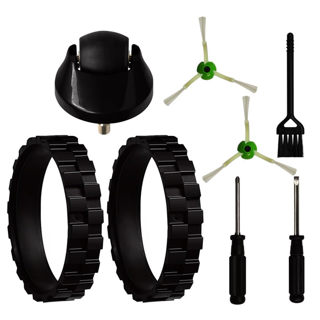 Tires For Irobot Roomba Front Wheel Caster Parts Kit For Roomba I3 I3+ I4 I6 I6+ I7 I8 E5 E6 E7 J7 7550 3550 3150 5150 6198 7150 Side Brush With Tools