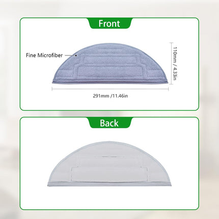 Neutop Washable Mopping Cloth Compatible With Roborock S8 Pro Ultra Robot Vacuum And Mop Cleaners Spare Parts Accessories, 8Pack.