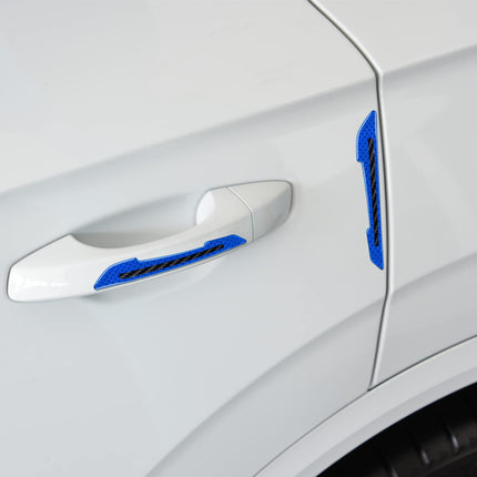 KelenateÃƒâ€šÃ‚Â® (Blue) 2 Pcs Car Reflective Stickers Super Reflective Rearview Mirror Trim Stickers Car Anti-Collision Strips Reflective Anti-Scratch Protection Compatible with Opl Atra