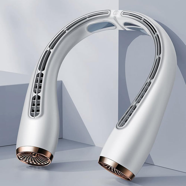 Hanging Neck Electric Fan,Usb Charging Fan,Portable Neck Hanging Fan,Hanging Neck Fan,4000 Milliampere Battery,Foldable Neck