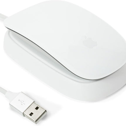 Charging Station Compatible with Apple Magic Mouse 2 - White - Perfect Accessories | Usable As Charging Dock, Stand & Charger | Includes 5ft (1.5m) USB-A Cable