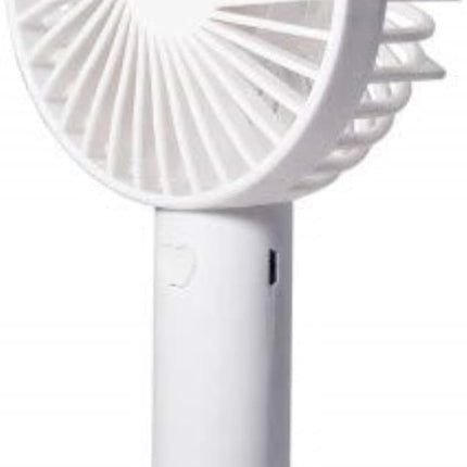 Czpf402Wt 4” 3Speed Handheld Rechargeable Fan Lithium Ion Battery Operated, Micro Usb Cable Powerful, Mini Hand Fan Lightweight