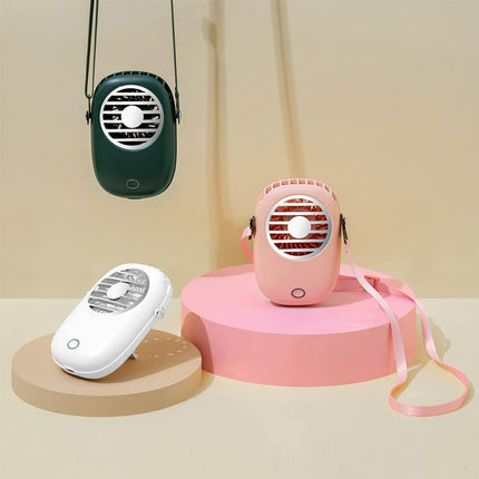 Mini Portable Fan Mini Hanging Neck Fan Quiet Personal Fan Handheld Fan For Home Office Or TravelGreen