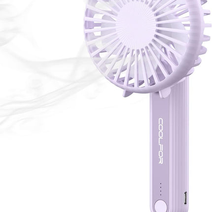 Handheld Fan,Usb Rechargeable Mini Fan With 2000Mah Battery Operated Small Fan With 3 Adjustable Speeds,180°Rotation Foldable Fan