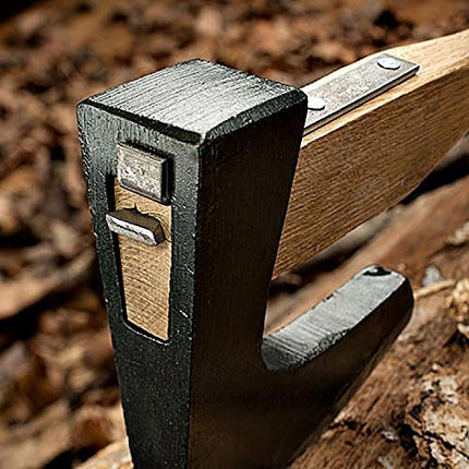 Kings County Tools Japanese Kindling Hand Axe | Bearded Axe Woodworking Tool | Wood Splitting Froe | 4-1/2” Steel Blade | Hardwood Handle | Camping Hatchet with Excellent Balance | Weighs 1.6 Pounds
