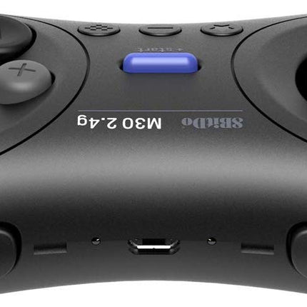 8Bitdo M30 2.4G Wireless Gamepad for the Original Sega Genesis and Sega Mega Drive - Sega Genesis,Black