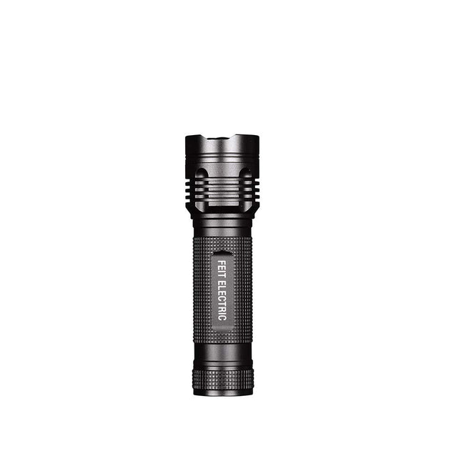 Feit Electric FL500 Ultra Bright 500/170 Lumens 3-Cell AAA, Zoomable Strike Bezel LED Tactical Flashlight, 4.6" L x 1.3" D Black