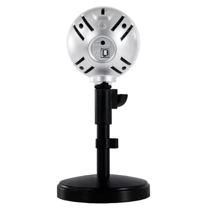 Arozzi - Sfera Professional Grade Gaming/Streaming/Office USB Microphone - Cardioid, Cardioid -10dB, and Omnidirectional Polar Patterns, Boom Arm Compatible - Silver