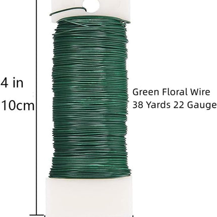 3pcs Round Metal Wire Circle Wreath Frame Form Hanger with Flexible Paddle Wire for Crafts,Christmas Wreaths Tree,Garland,Floral Flower Arrangements, Year and Holidays Decor (Green, 8")