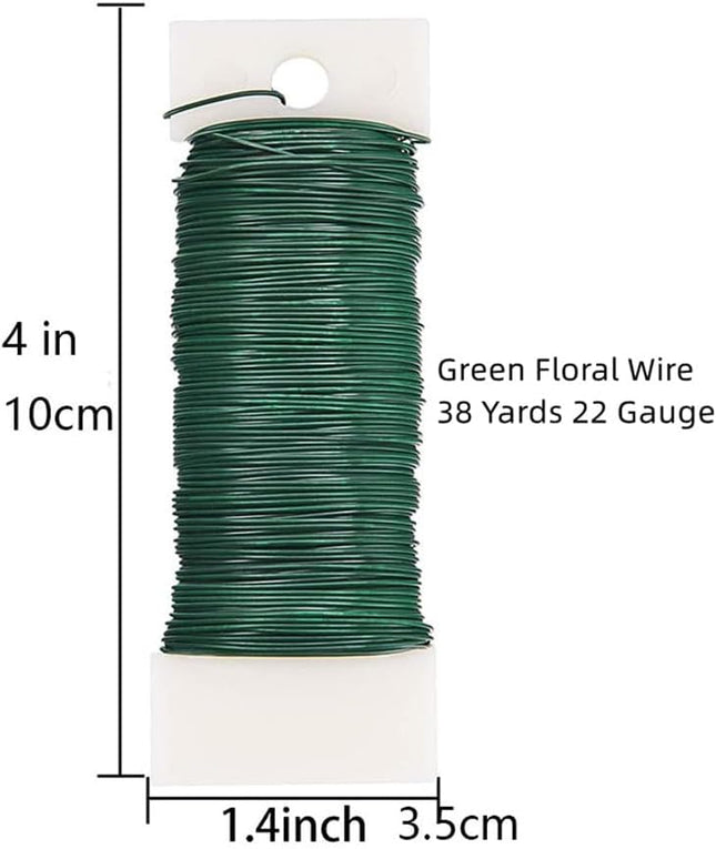 3pcs Round Metal Wire Circle Wreath Frame Form Hanger with Flexible Paddle Wire for Crafts,Christmas Wreaths Tree,Garland,Floral Flower Arrangements, Year and Holidays Decor (Green, 8")