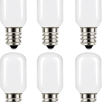 Christmas Villages Replacement Light Bulb 6 Watt Incandescent Night Light Bulb,120-Volt Mini Light Bulb Candelabra E12 Base for Home Decorate -6Pcs