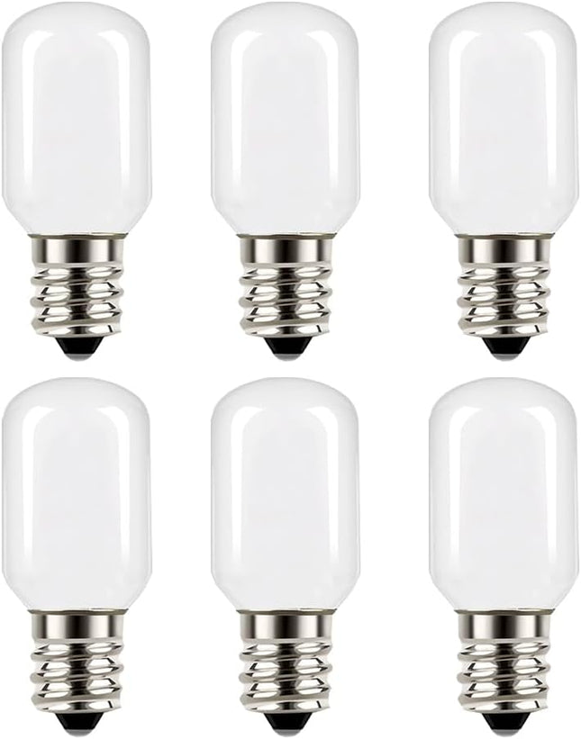 Christmas Villages Replacement Light Bulb 6 Watt Incandescent Night Light Bulb,120-Volt Mini Light Bulb Candelabra E12 Base for Home Decorate -6Pcs