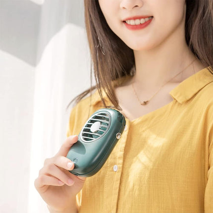 Mini Portable Fan Mini Hanging Neck Fan Quiet Personal Fan Handheld Fan For Home Office Or TravelGreen