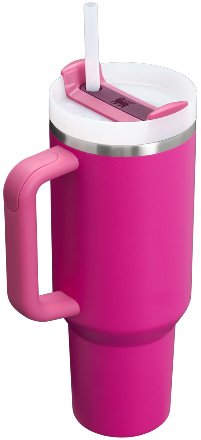STANLEY Quencher H2.0 Tumbler with Handle and Straw 40 oz | Flowstate 3-Position Lid | Cup Holder Compatible for Travel | Insulated Stainless Steel Cup | BPA-Free | Fuchsia