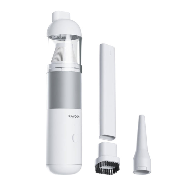 Raycon Portable Handheld Cordless Vacuum With 120W Motor And 7000Pa Strong Suction, Hepa Filter, Pet Hair Vacuum, Car Vacuum Cleaner, White