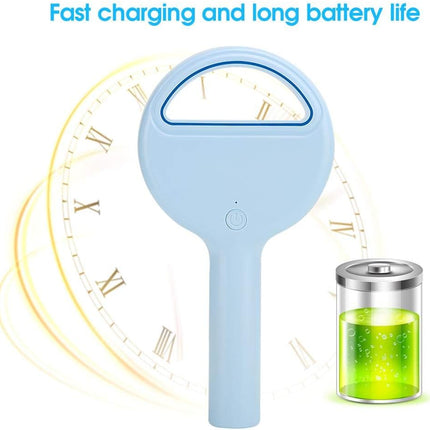 Bladeless Fan, 3Speed Usb Rechargeable Portable Mini Fan UltraLow Noise Adjustable Handheld Personal Fan For Kids, Girls, Women