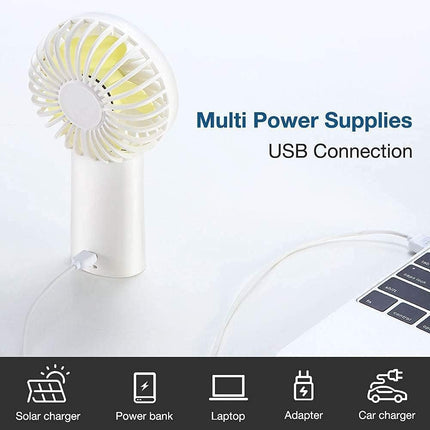 Jisulife 6000Mah Handheld Fan 30H Max Cooling Time] Mini Portable Hand Fan, Usb Rechargeable Small Personal Fan,Battery Operated