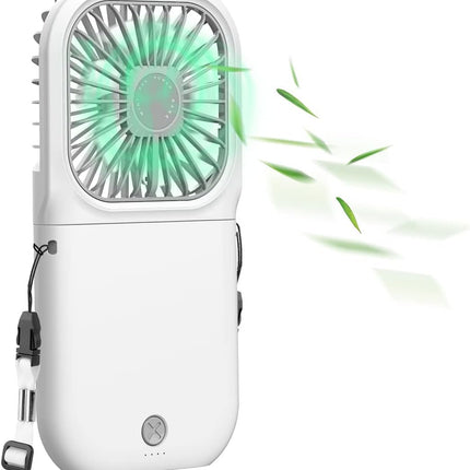Aicase Handheld Portable Mini Fan Small Battery Operated Fan 6 In 1 Personal Fan 3000 Mah Usb Rechargeable,3 Speed Adjustable