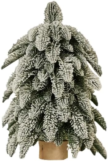 Small Christmas Tree Simulated Norby Pine Tree Nordic Style 1.5 ft Artificial Tree Ornament Decor Festive Desktop Decoration Fluffy and Realistic Winter Snow Ornaments Add Holiday Touch