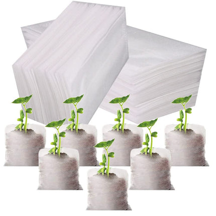 100-PCS Biodegradable Nursery Bag Grow Bags Non-Woven Fabric s to Sow Flower Pots for Home Garden Accessories Tools