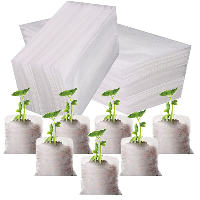100-PCS Biodegradable Nursery Bag Grow Bags Non-Woven Fabric s to Sow Flower Pots for Home Garden Accessories Tools