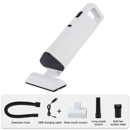 Asixxsix Handheld Vacuum, Cordless Fast Rechargeable Vacuum Cleaner For Pet Hair, 3500Pa Portable Low Noise Pet Hair Vacuum With 4 Suction Heads For Carpet, Couch, Stairs Kitchens, Cars White