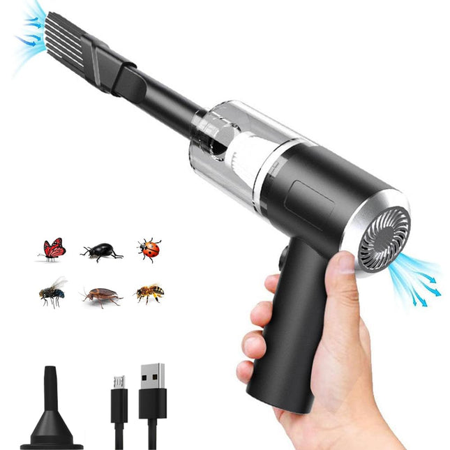 Portable Cordless Handheld Vacuum 9000Pa Dustbuster Wet Dry For Car Office Pet And Home Lightweight Cleaner Insect Spider Stink Bug Cockroach Moth Bee
