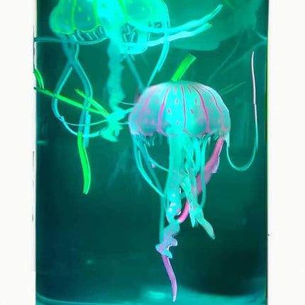 CALOVER Jellyfish Night Light Lamp with Bluetooth Speaker White Noise Large Size Smart Sensory Synthetic Jelly Fish Tank Mood Lamp, Cool Birthday Christmas All Holiday s for Adults Kids