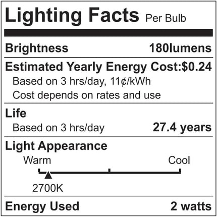 BRIMAX 2w S14 Led Edison Light Bulbs Outdoor 11w Incandescent Filament Bulb Replacement 2700K Bright Warm White Dimmable, E26 Base Durable Led Bulb for Outdoor Patio String Light,15pack