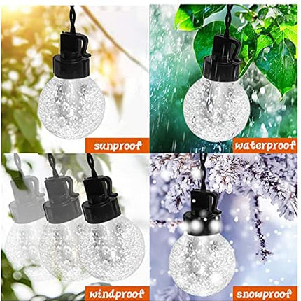 35 FT Globe String Lights Outdoor Commercial Grade Light with 20 G50 Shatterproof LED Bulbs Waterproof Extendable for Indoor Outdoor Wedding Garden Party Christmas Trees Decoration (Warm)