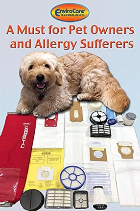Envirocare Allergen Vacuum Bags Designed To Fit Kenmore Canister Type C Or Q 50555, 50558, 50557 And Panasonic Type C5 15 Pack