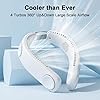 Bladeless Neck Fan F49,4 Turbos,8 Areas 360° Large Scale Strong Cool Wind,180° Angle AdjustableFoldable,Size Ajustable For Variou