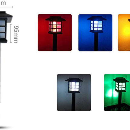 Outdoor Solar Pathway Lights Waterproof 2Packs Outside Led Decorative Lights Landscape Lighting For Yard Patio Driveway Garden