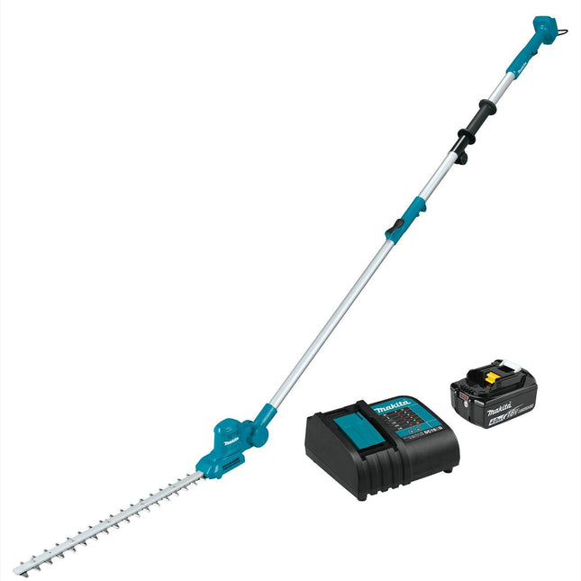 Makita, XNU05SM1, 18V, LXT, Lithium-Ion, Cordless, 18", Telescoping, Articulating, Pole, Hedge, Trimmer, Kit, (4.0Ah)