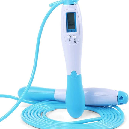 XIANGFATS Skipping Rope Professional Counting Jump Rope, Fat Burning Fitness Equipment Boxing Training Skipping Weight Loss Exercise for Adult, Kids, Women, Adjustable Skipping Rope (Color : Blue)