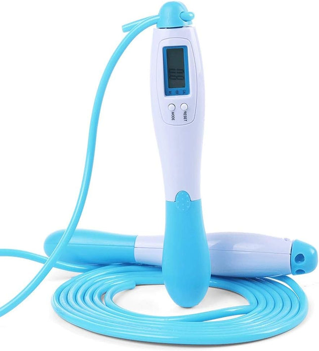 XIANGFATS Skipping Rope Professional Counting Jump Rope, Fat Burning Fitness Equipment Boxing Training Skipping Weight Loss Exercise for Adult, Kids, Women, Adjustable Skipping Rope (Color : Blue)