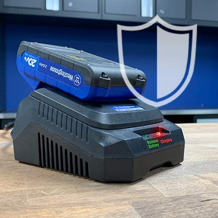 Westinghouse Outdoor Power Equipment Cordless Hedge Trimmer, 2.0 Ah Battery and Rapid Charger Included