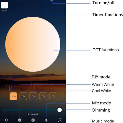Low Voltage Recessed Led Deck Lights Kit, 16 Pack Ø45Mm Bluetooth App Control, 2700K6500K Dimmable InGround Ip67 Waterproof