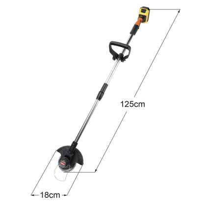 ESWEEY 21V Electric Brush Cutter, Cordless String Trimmer, Brush Mower Cordless with Charger Blade and Battery, No String Weed Wacker, Adjustable Length String Trimmer