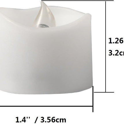 eLander LED Tea Lights Flameless Candle with Timer, 6 Hours on and 18 Hours Off, 1.4 x 1.3 Inch, Warm White, [12 Pack]