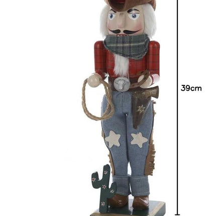 Kurt Adler 15-Inch Wooden Cowboy Nutcracker