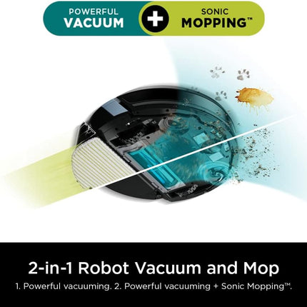 Shark Ai Ultra Robot Vacuum And Mop With Matrix Clean Navigation, Cleanedge Technology, Perfect For Pet Hair, Compatible With Alexa, Black Reed