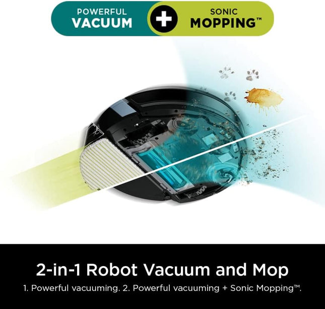 Shark Ai Ultra Robot Vacuum And Mop With Matrix Clean Navigation, Cleanedge Technology, Perfect For Pet Hair, Compatible With Alexa, Black Reed