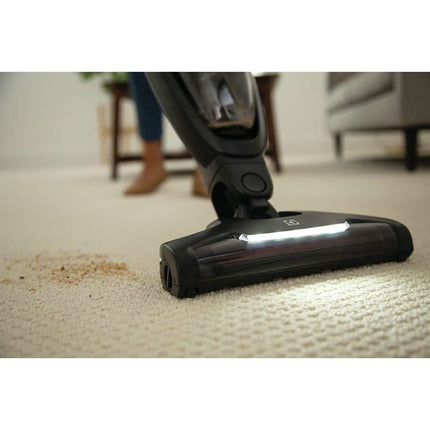 Electrolux Wellq7 Stick Cleaner Lightweight Cordless Vacuum With Led Nozzle Lights, Turbo Battery Power, Motorized Bristle Nozzle For Carpets And Hard Floors, In Granite Grey