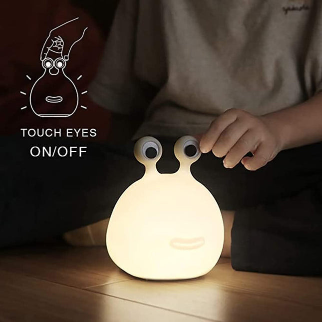 Slug Night Light,Silicone lamp for Kids USB Rechargeable Cute Animal Lamps Timer Setting safe Bedside Lamp Portable LED Lamps for Breastfeeding Dorm Room Decor for Christmas Baby Kids Girls Teens