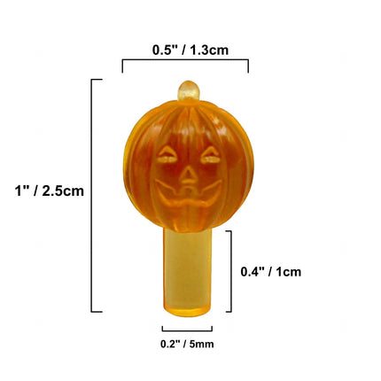 Creative Hobbies® Ceramic Tree Replacement Lights Jack O' Lantern - Orange & Purple Pumpkin Shape Bulbs for Halloween Décor 25 Pack