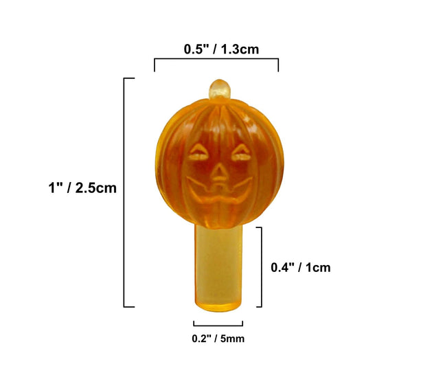 Creative Hobbies® Ceramic Tree Replacement Lights Jack O' Lantern - Orange & Purple Pumpkin Shape Bulbs for Halloween Décor 25 Pack