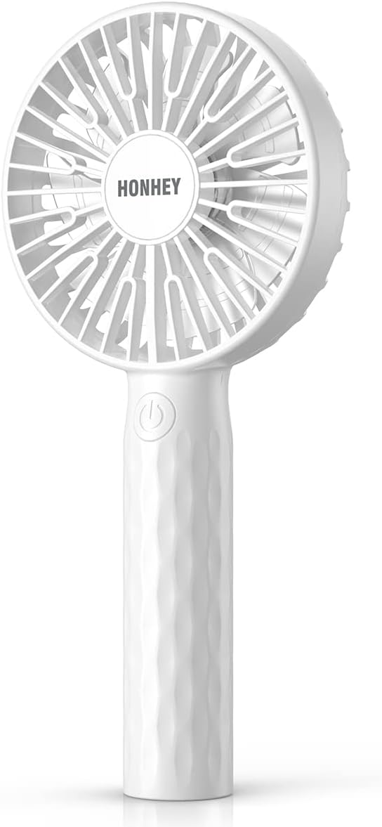 Honhey Handheld Fan Super Mini Personal Fan With Rechargeable Battery Operated And 3 Adjustable Speed Portable Hand Held Fan Eyel
